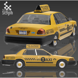 Yellow Cab New-Yorkais