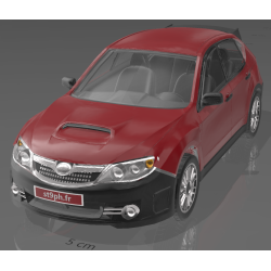 Subaru Impreza Rouge